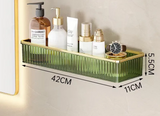 CrystalCorner – Étagère d’Angle Auto-Adhésive en Acrylique pour Salle de Bain