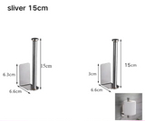 SilverHold – Porte-Papier Toilette Auto-Adhésif en Acier Inoxydable (Allongé & Sans Perçage)