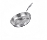 Poêle Inox 304 Premium – Antiadhérence Naturelle Compatible Induction & Gaz