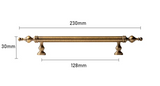 Poignée de Meuble T-Bar en Laiton Massif – Finition Bronze Antique Élégante