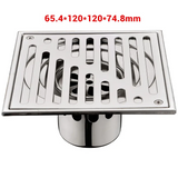 Bangnolux – Drain de Douche Carré en Acier Inoxydable SUS 304 avec Grille à Intégrer dans les Carrelages