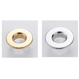ÉléganceRetro BasinCover – Cache Trop-Plein Premium en Laiton pour Lavabo (Noir, Argent, Or, Bronze Vintage)