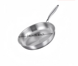 Poêle Inox 304 Premium – Antiadhérence Naturelle Compatible Induction & Gaz