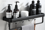 Étagère d’Angle Murale en Aluminium – Organiseur Sans Perçage pour Salle de Bain & Douche