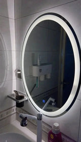 PureGlow Miroir LED Ovale avec Loupe